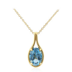 Collana in argento con Topazio Blu Cielo