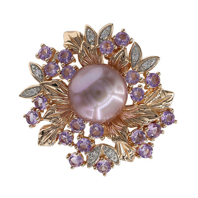 Spilla in argento con Perla Ming (TPC)