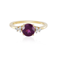 Anello in oro con Granato Magenta