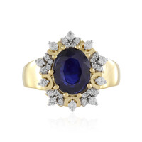 Anello in argento con Zaffiro Blu del Madagascar