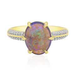Anello in oro con Opale di Lightning Ridge (Mark Tremonti)