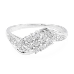 Anello in argento con Zaffiro Bianco