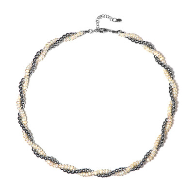 Collana in argento con Ematite Argentata