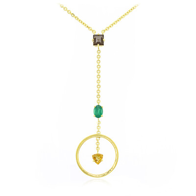 Collana placcata in oro con Gemme (Jahdo)