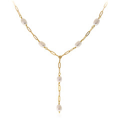 Collana in argento con Perla di Acqua Dolce (Joias do Paraíso)