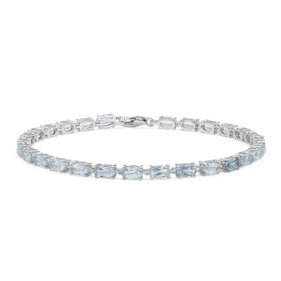 Bracciale in argento con Topazio Blu Cielo