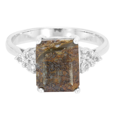 Anello in argento con Quarzo Dinosauro