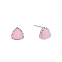 Orecchini in argento con Opale Pelle d'Angelo