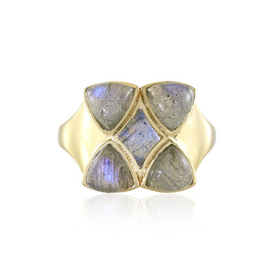 Anello in argento con Labradorite Blu Maniry (KM by Juwelo)