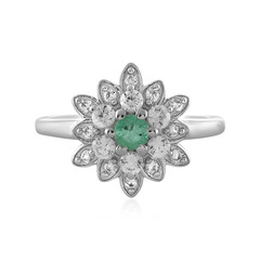 Anello in argento con Smeraldo Russo