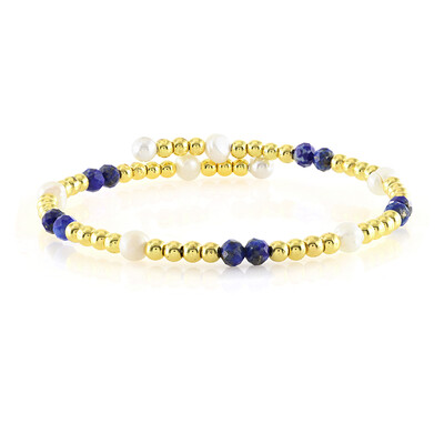 Bracciale in acciaio con Lapislazzuli (Riya)