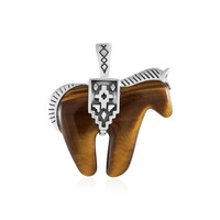 Ciondolo in argento con Occhio di Tigre (Desert Chic)