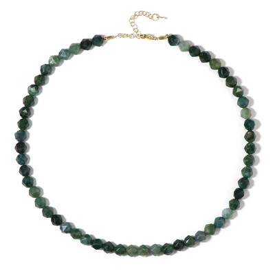 Collana in argento con Agata Muschiata