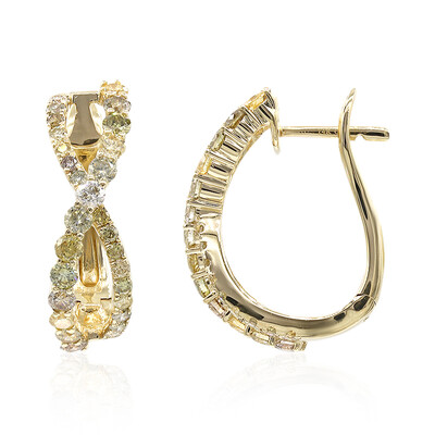 Orecchini in oro con Diamante Fancy SI2 (CIRARI)