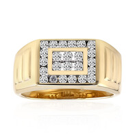 Anello da uomo in oro con Diamante SI1 (G)