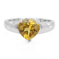 Anello in argento con Quarzo Champagne