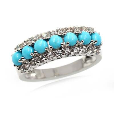 Anello in argento con Turchese Sleeping Beauty