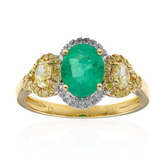 Anello in oro con Smeraldo Zambia AAA (CIRARI)