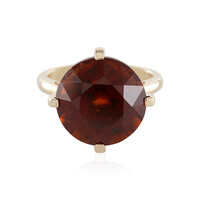 Anello in oro con Granato Essonite