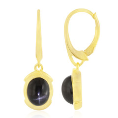 Orecchini in argento con Diopside Stellato d'India