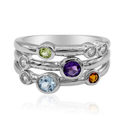 Anello in argento con Topazio Blu Cielo
