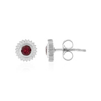 Orecchini in argento con Rubellite