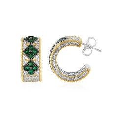 Orecchini in argento con Smeraldo Zambia (Gems en Vogue)