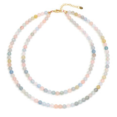 Collana in argento con Berillo Fancy