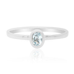 Anello in argento con Topazio Blu Cielo