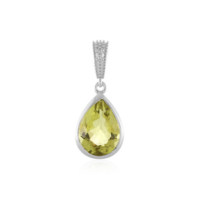 Ciondolo in argento con Quarzo Limone