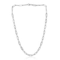 Collana in argento con Topazio Bianco
