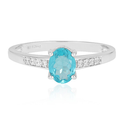 Anello in argento con Apatite Blu