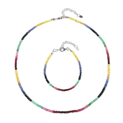 Parure in argento con Smeraldo Zambia