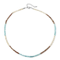 Collana in argento con Zircone Fancy