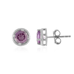 Orecchini in argento con Ametista Rose de France