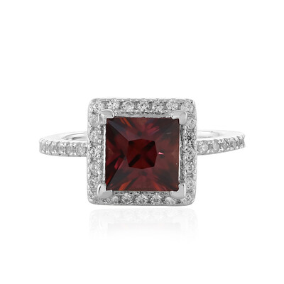 Anello in argento con Zircone Rosa