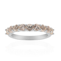 Anello in argento con Morganite