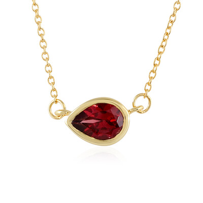 Collana in argento con Granato Mozambico