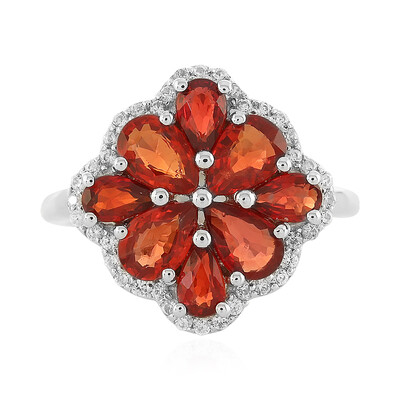 Anello in argento con Rubino Tramonto