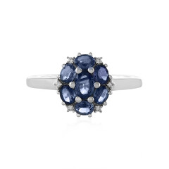 Anello in argento con Zaffiro Blu