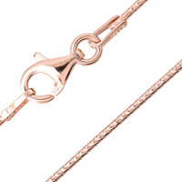 Catenina a serpente in argento 925 placcato oro rosa - 50 cm - 4,1 g