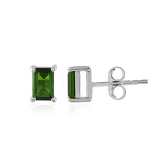 Orecchini in argento con Diopside Russo