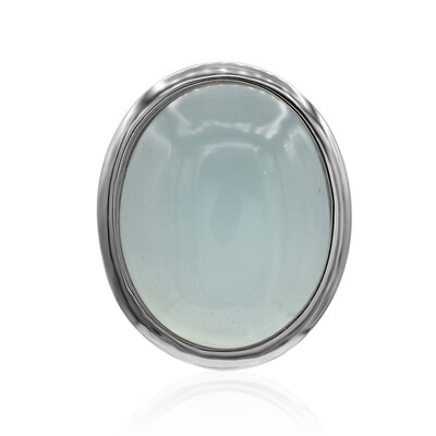 Ciondolo in argento con Calcedonio Blu (MONOSONO COLLECTION)