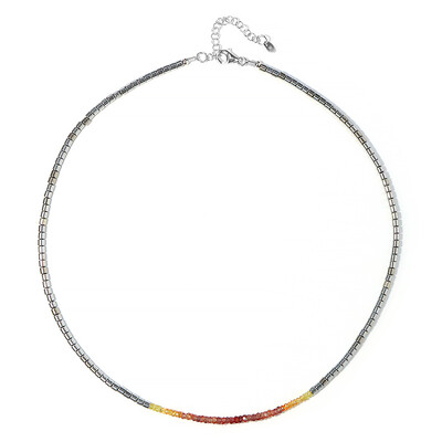 Collana in argento con Ematite Argentata