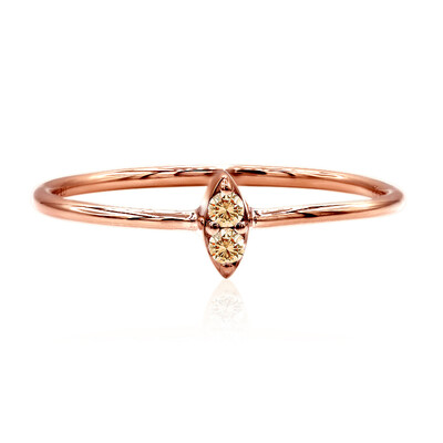 Anello in oro con Diamante Rose de France SI1 di Argyle (Annette)