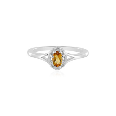 Anello in argento con Citrino