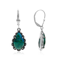 Orecchini in argento con Crisocolla (Desert Chic)