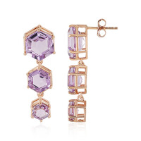 Orecchini in argento con Ametista Rose de France