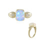 Anello in oro con Opale di Welo AAA (de Melo)