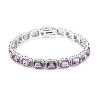 Bracciale in argento con Ametista